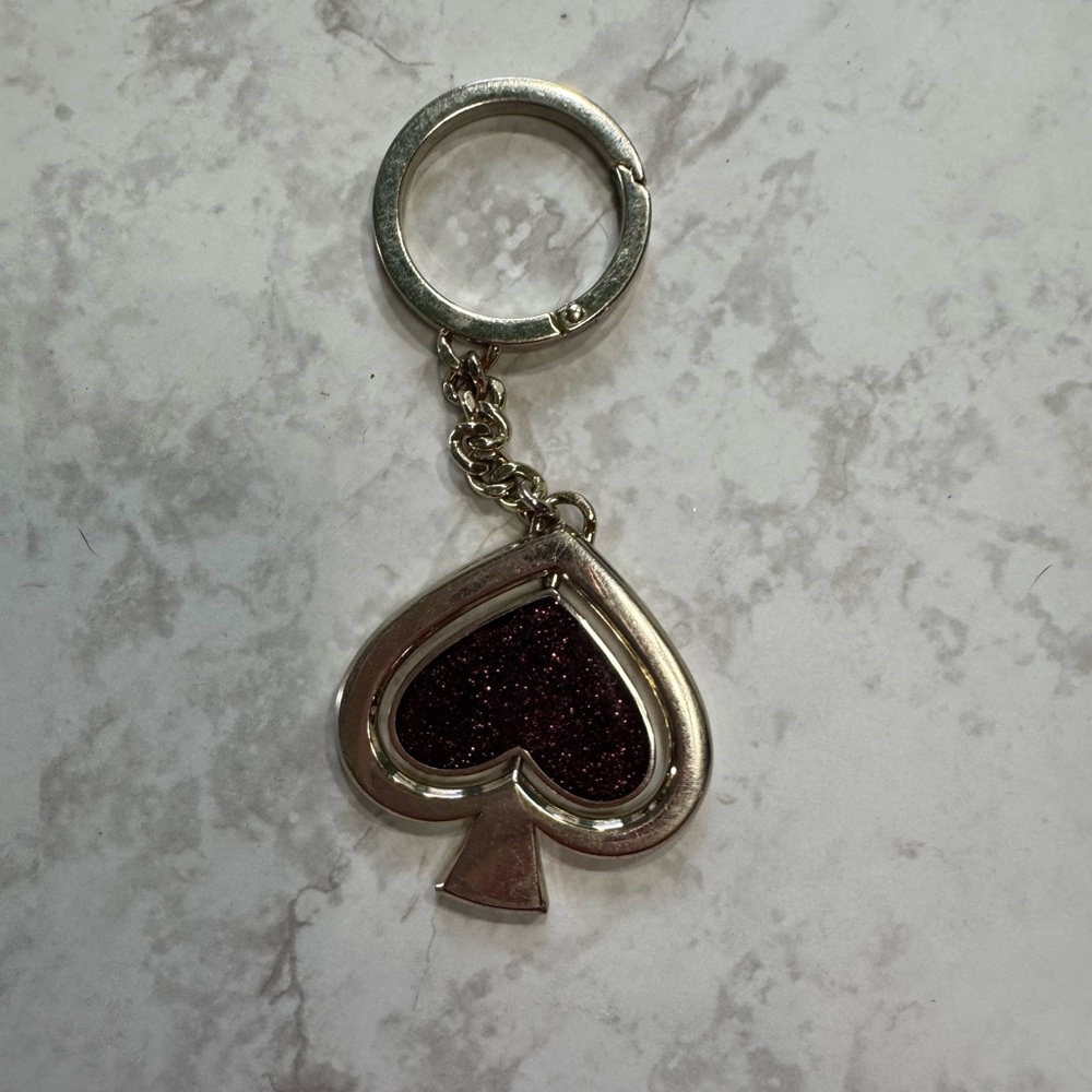 Kate Spade Silver and Pink Keychain - Picture 2 of 3